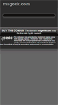 Mobile Screenshot of msgeek.com